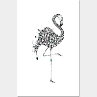 Poetic Flamingo Posters and Art